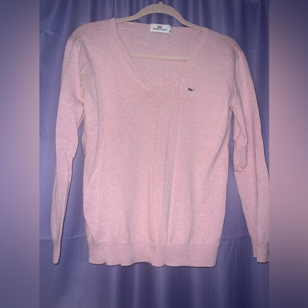 Pink v-neck
